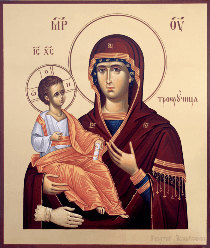 Икона Богородицы Троеручица