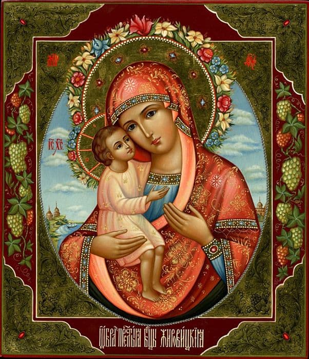 Икона Богородицы Жировицкая