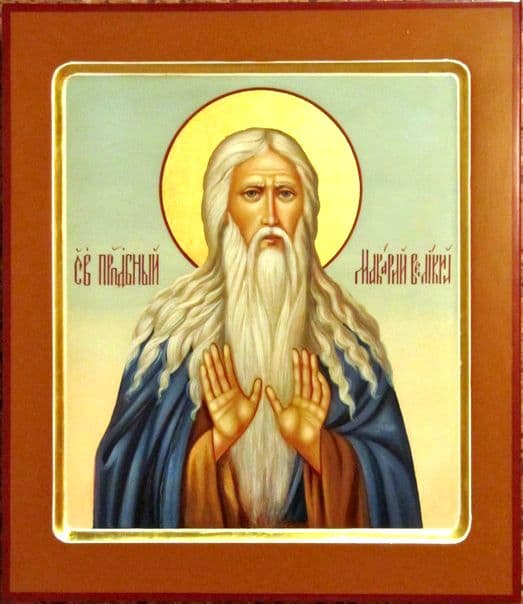 Преподобный Макарий Великий, Египетский