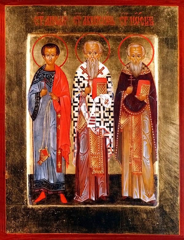 Священномученики Акепсим, епископ, Иосиф, пресвитер и Аифал, диакон