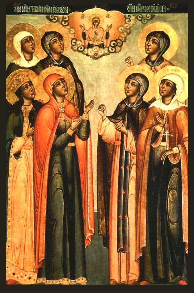 Мученицы Текуса, Александра, Полактия, Клавдия, Евфрасия, Афанасия и Матрона Анкирские (Коринфские), девы