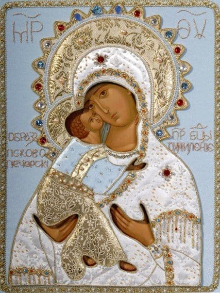 Икона Богородицы Умиление Псково-Печерская