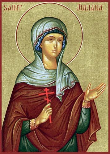 Мученица Иулиани́я Никомиди́йская, дева