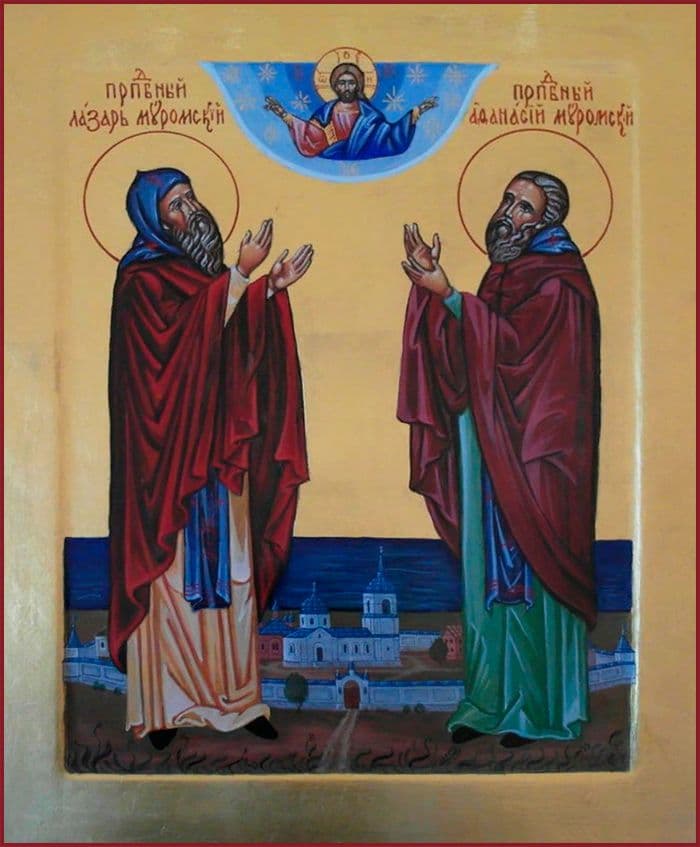 Преподобный Ла́зарь Муромский (Мурманский), Олонецкий, игумен